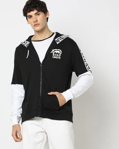 Logo Print Slim Fit Hoodie