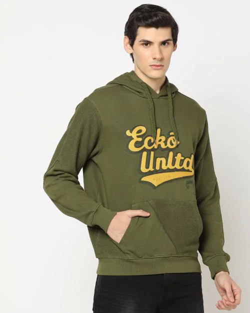 Brand Print Hooded Sweatshirt