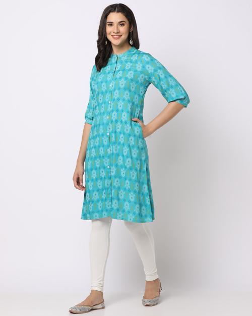 Block Print Straight Kurta