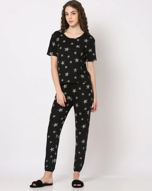 Star Print Pyjama Set