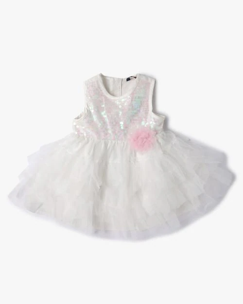 Embellished Fit & Flare Dress