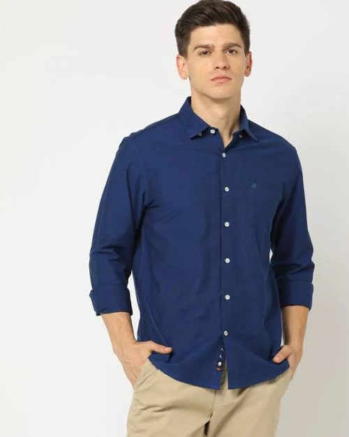 Men Slim Fit Cotton Shirt