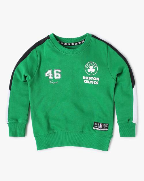 Typographic Print Round-Neck Sweatshirt