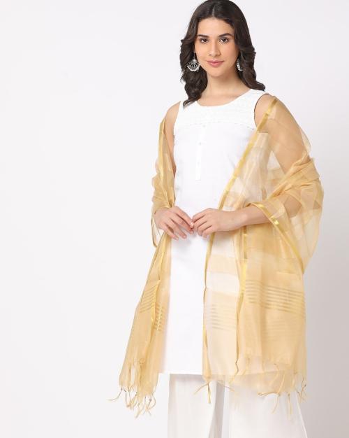 Dupatta with Zari Border