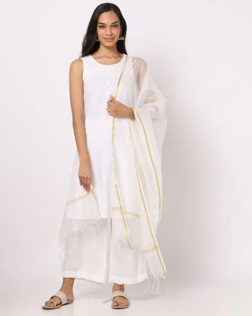 Dupatta with Tassels