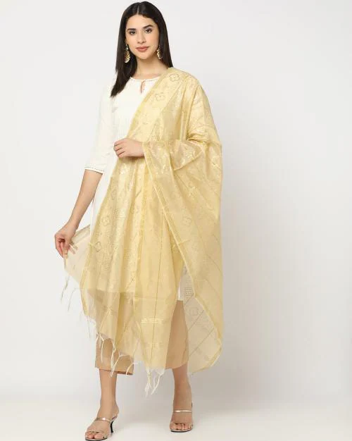 Foil Bandini Jaal Print Dupatta