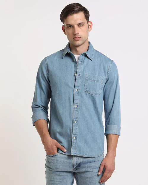 Buy Men Denim Shirt Online at Best Prices in India JioMart.