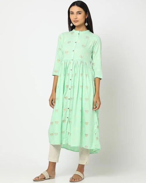 Printed Flared Kurta