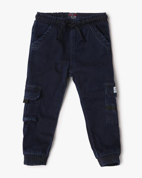 Boys Light-Wash Jogger Jeans