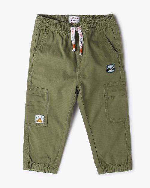 Boys Cargo Joggers with Elasticated Drawstring Waist