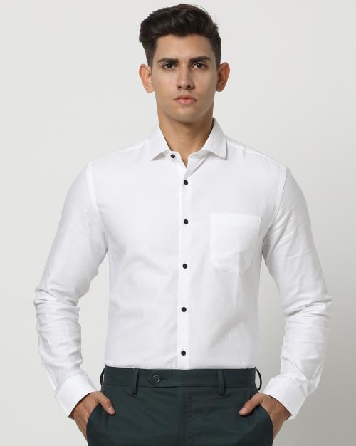 Men Slim Fit Cotton Shirt