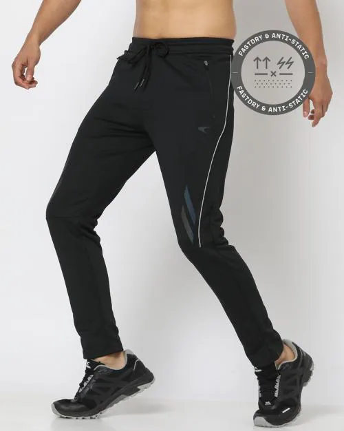 Men Logo Print Straigth Fit Track Pants