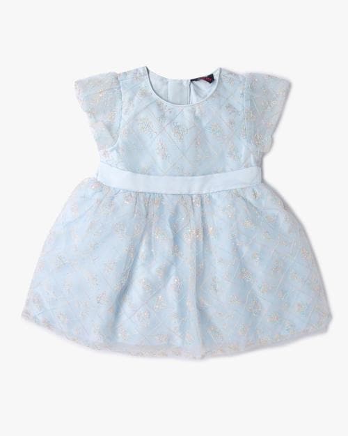 Floral Embroidered Fit & Flare Dress