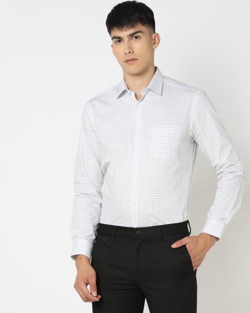 Men Printed Slim Fit Shirt