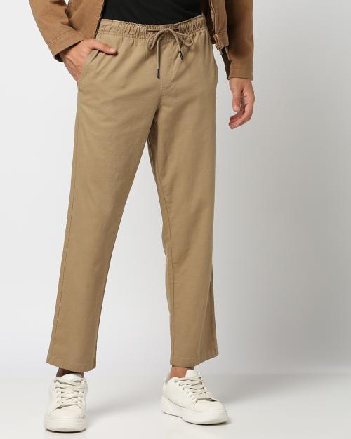 Men Flat-Front Relaxed Fit Chinos