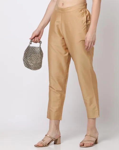 Women Mid-Rise Straight Fit Pants