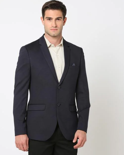 Men Single-Breasted Slim Fit Blazer