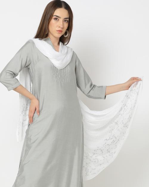 Women Floral Print Dupatta