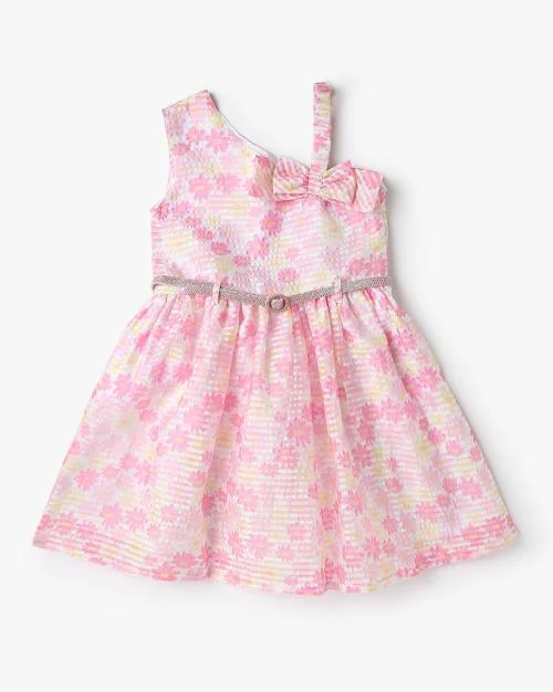 Girls Printed Fit & Flare Dress