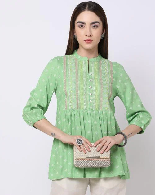 Women Embroidered Relaxed Fit Tunic
