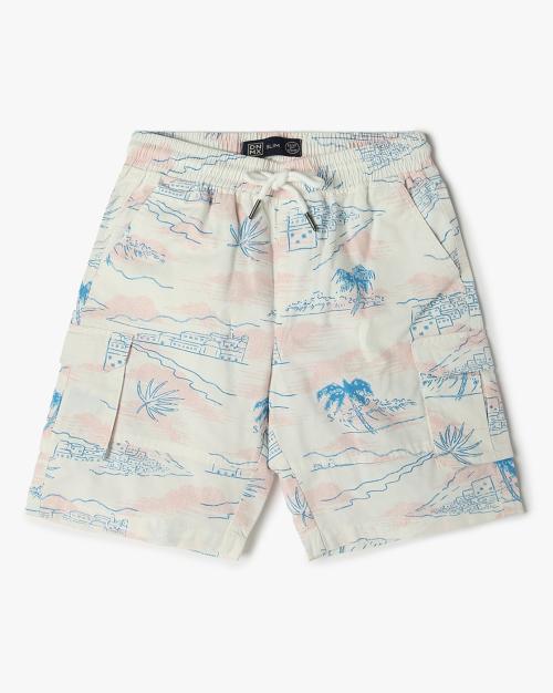 Boys Printed Slim Fit Shorts
