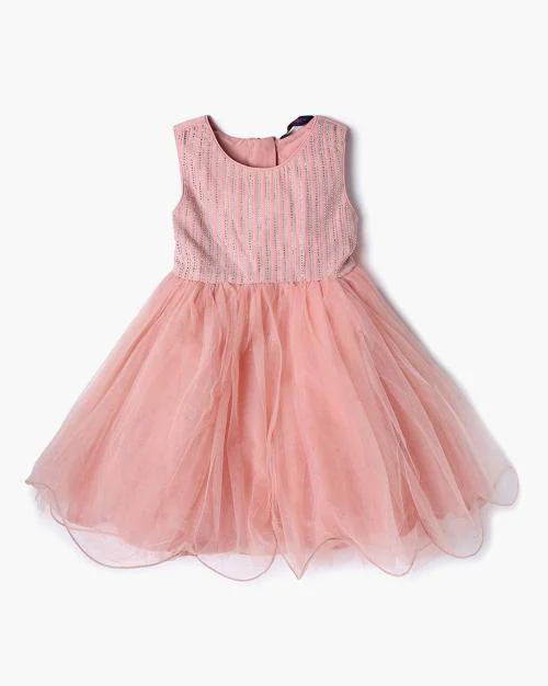 Girls Embellished Fit & Flare Dress