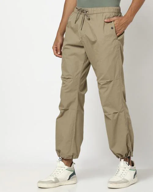 Men Regular Fit Parachute Pants