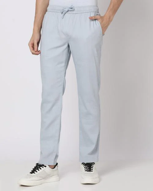 Men Regular Fit Cotton Trousers