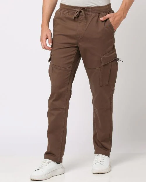 Men Regular Fit Cargo Trousers