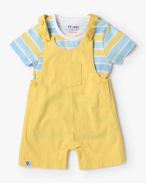 Striped T-Shirt with Dungaree