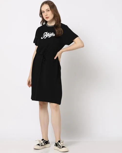 Women Printed Loose Fit Shift Dress