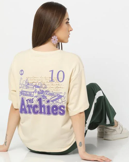 Women Archies Print Loose-Fit Crew-Neck T-Shirt