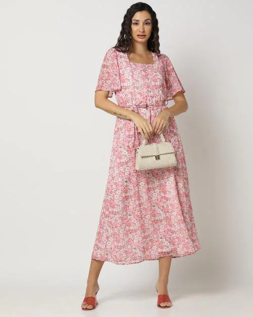 Women Floral Print A-Line Dress