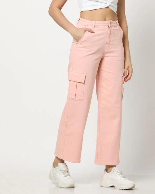 Women Relaxed Fit Cargo Jeans