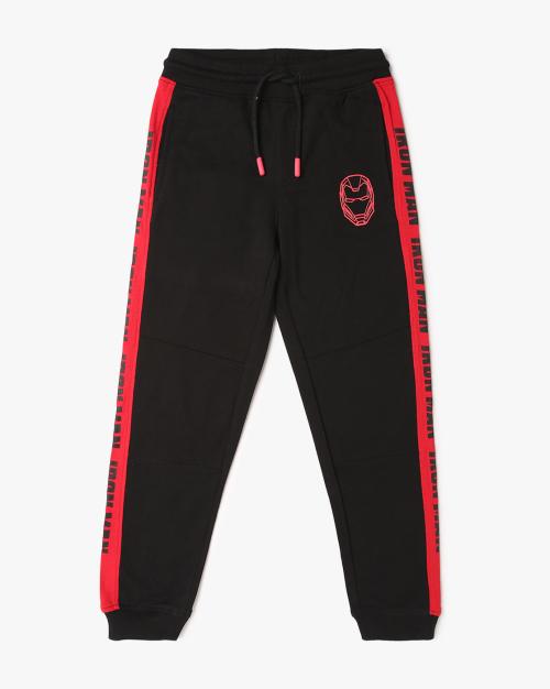 Boys Iron Man Print Regular Fit Joggers