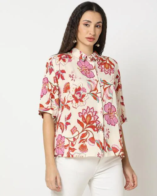Women Floral Print Relaxed Fit Shirt