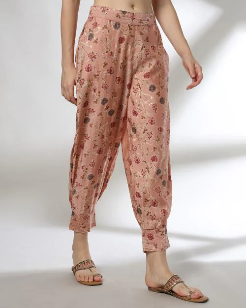 Women Floral Print Salwar with Insert Pocket