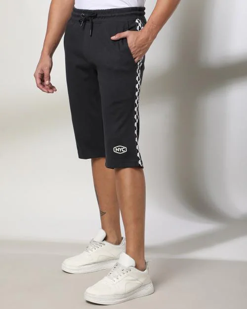 Men Regular Fit Knit Shorts