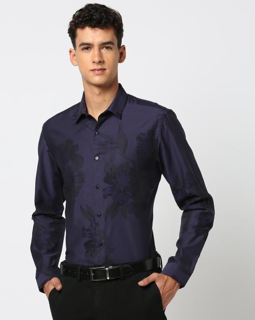 Men Floral Print Regular Fit Shirt