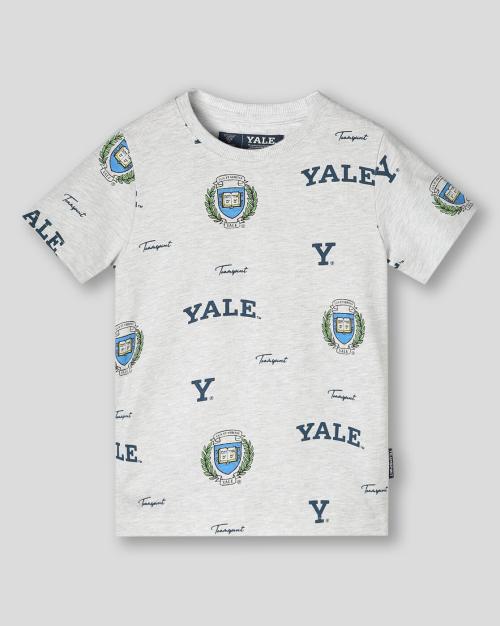 Boys Yale Print Relaxed Fit Crew-Neck T-Shirt