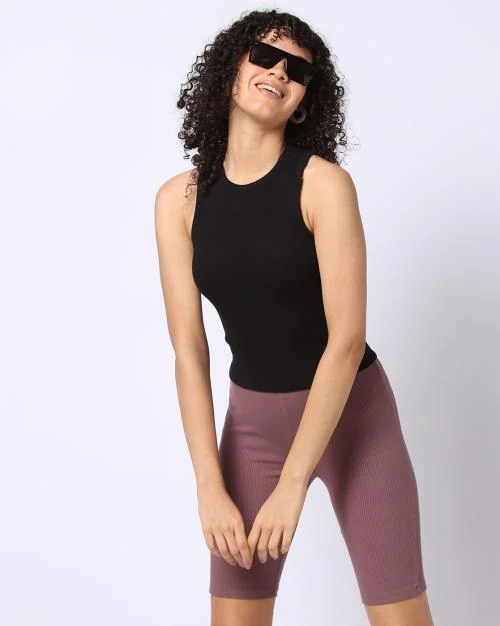 Women Magnolia Ribbed Regular Fit Tank Top