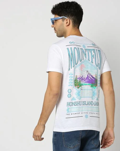 Men Graphic Print Regular Fit Crew-Neck T-Shirt