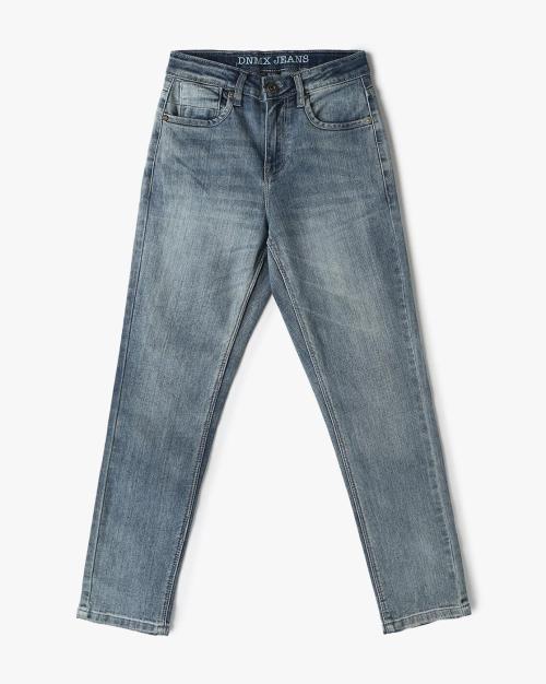 Boys Mid-Wash Slim Fit Jeans