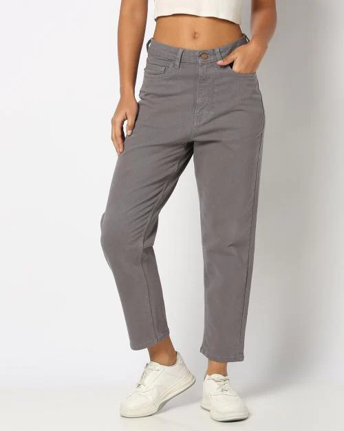 Women Regular Fit Flat-Front Chinos