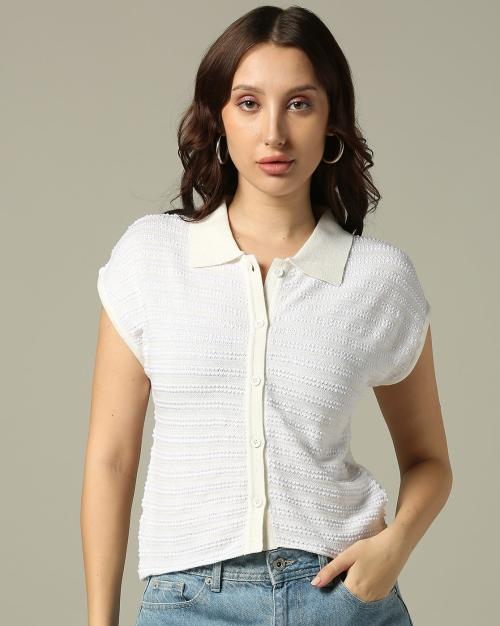 Women Patterned Regular Fit Shirt