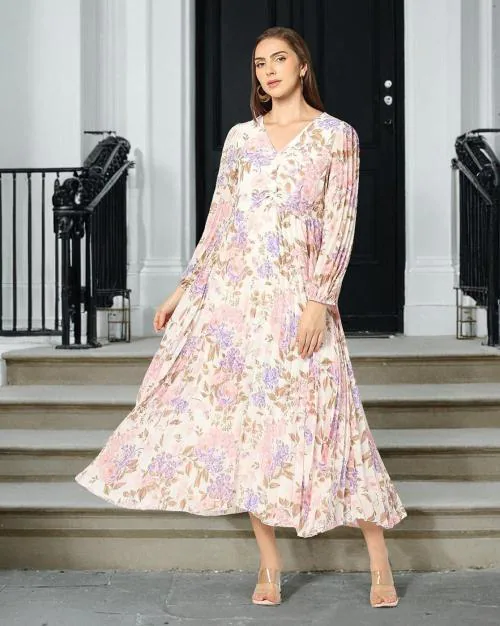 Women Floral Print A-Line Dress