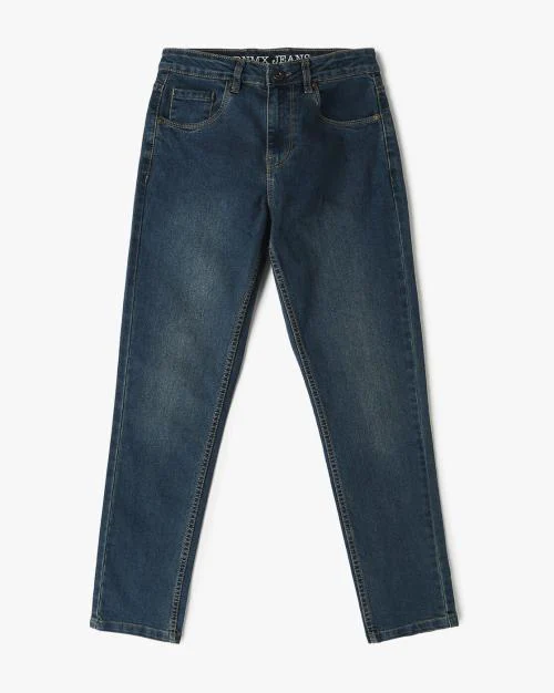 Boys Lightly Washed Straight Fit Jeans