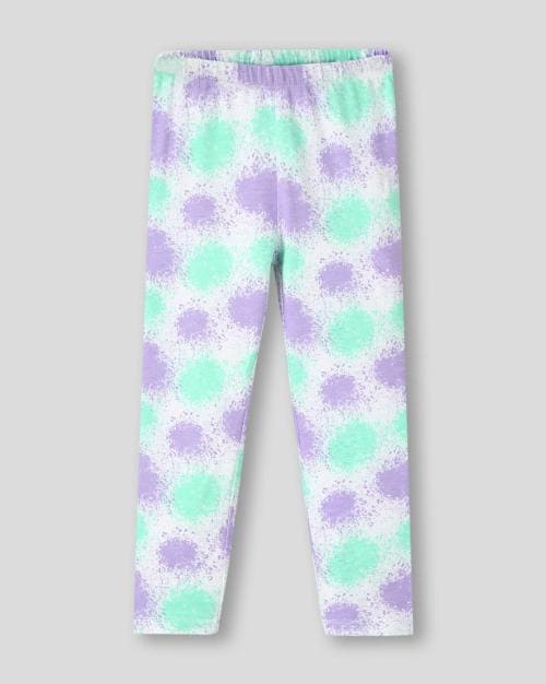 Girls Printed Leggings with Elasticated Waist