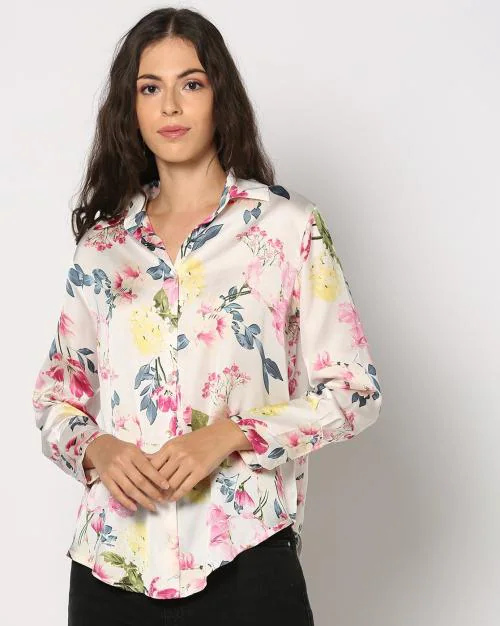 Women Floral Print Regular Fit Shirt