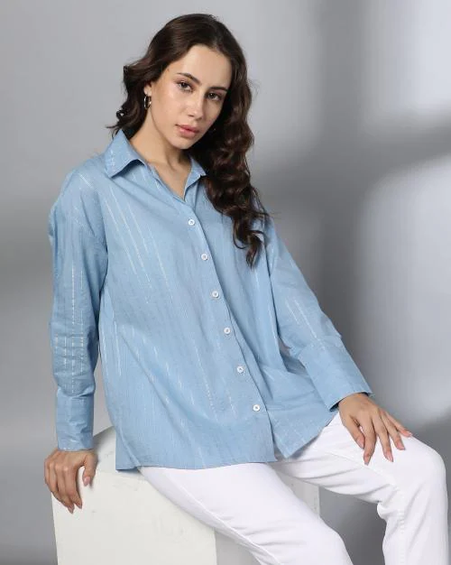 Women Striped Regular Fit Shirt